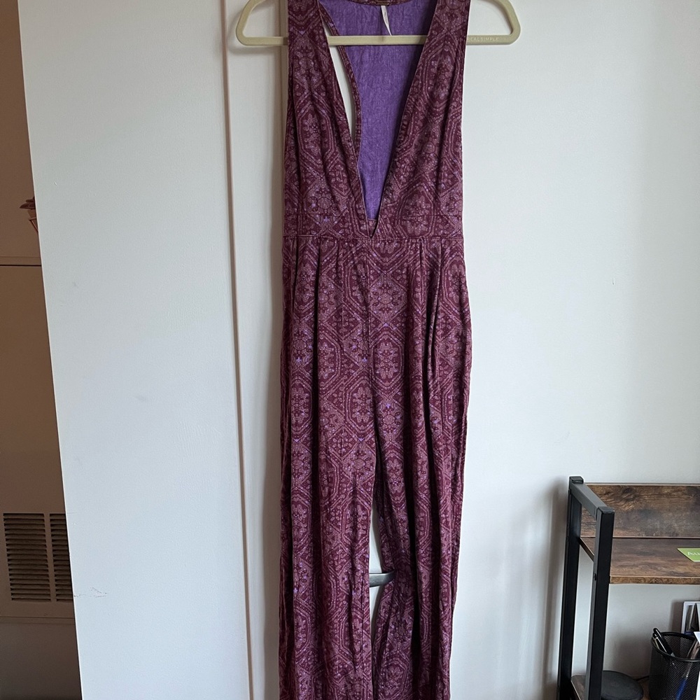 Free People Printed Jumpsuit